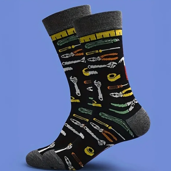 Colorful Tool Patterned Socks - Picture 3 of 3